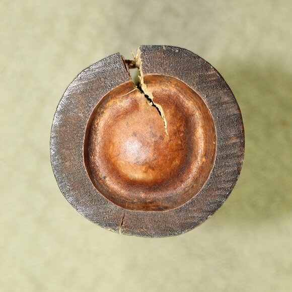 Vintage Bamboo Hand Painted H Slit Tongue Percussion Drum Cylindrical - Picture 3 of 6